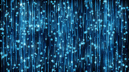 Stars Blue Particles Background