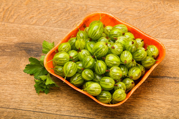 Gooseberries in the bowl