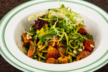 Delicious salad with beans