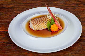 Baked cod fish