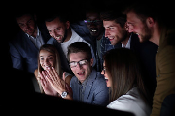 close up.the business team starts a new commercial project