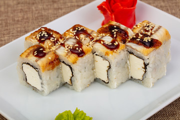Japanese eel roll