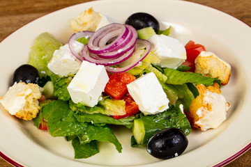 Greek salad with feta