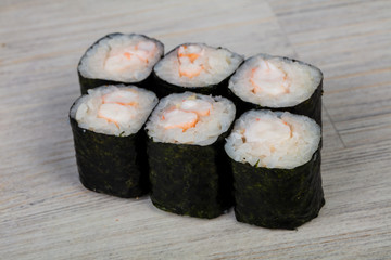 Japanese roll with prawn
