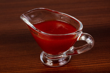 Tomato sauce in the bowl