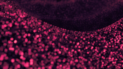 Pink glitter background. 3d illustration, 3d rendering.
