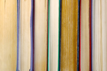 old books close-up, background