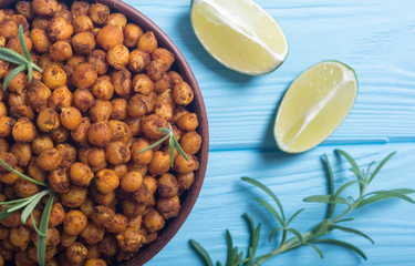 Roasted chickpeas with rosemary