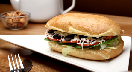 Vegetarian sandwich, ham sandwich, turkey sandwich, salami sandwich, franch sandwich, greek sandwich, italian sandwich, american sandwich, chicken sandwich