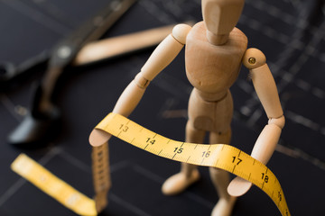 Wood dummy fabric industry store