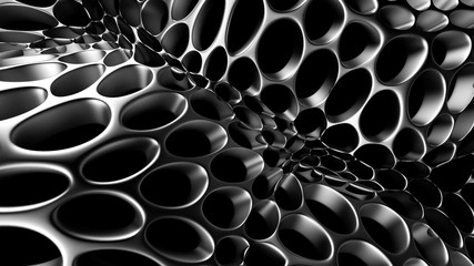 Silver metallic black background. 3d illustration, 3d rendering.