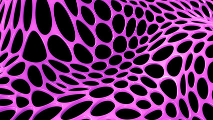 Purple metal black background. 3d illustration, 3d rendering.