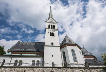 St. Martin's Parish Church, Bled, Triglav National Park, Upper Carniolan, Slovenia, Europe