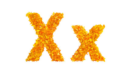 Autumn font. 3d illustration, 3d rendering.