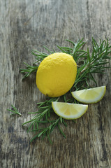 rosemary and lemons