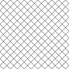 Cell, grid with diagonal lines seamless background, pattern. Tiles. Latticed geometric texture. Vector art
