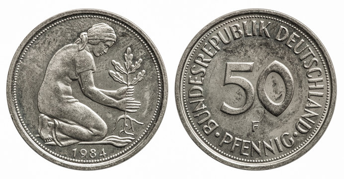 Deutschland BRD 50 Pfennig 1984