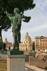 Skulptur von Roman Emperor Augustus in Rom 