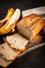 Homemade banana bread