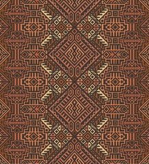 Creative Ethnic Style Vector Seamless Pattern