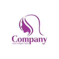 Salon, Beauty Woman Face Logo Vector