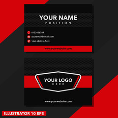 Business card template vector