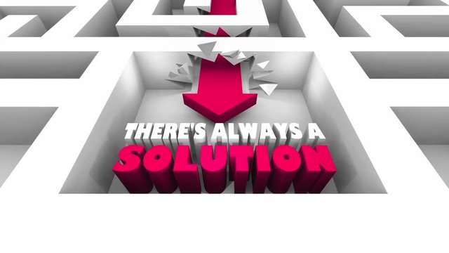 Theres Always a Solution Fix Answer Maze 3d Animation