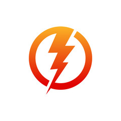 Lightning logo icon symbol vector