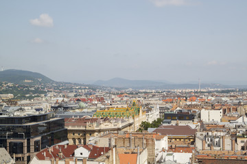 Obraz premium spectacular views of the city of Budapest in all its glory from the observation deck of St. Stephen's Basilica, Hungary
