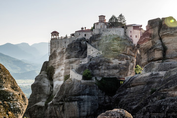 Meteors or Meteora Monastery of Varlaam, Thessaly, Greece