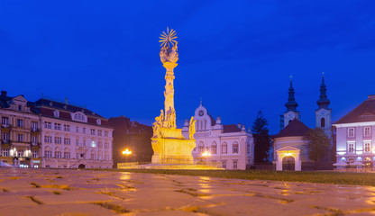 Trinity Column on Unirii Square, Timisoara