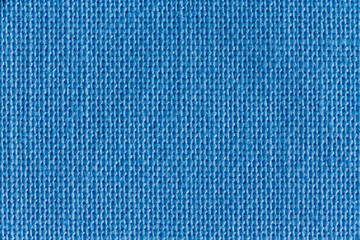 Close up on blue background made up of threads