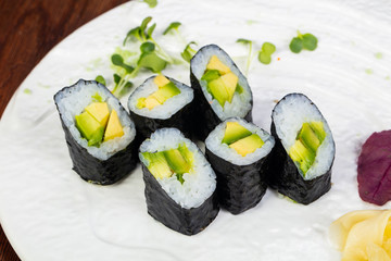 Japanese avocado roll