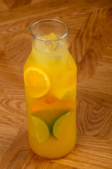 Homemade lemonade with citrus