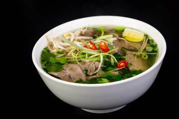 Vietnamese cuisine Pho Bo soup