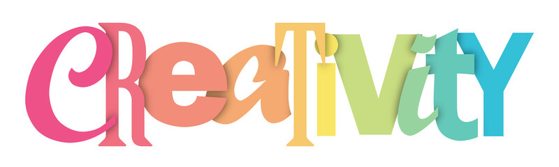 CREATIVITY letters banner