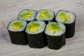 Japanese roll with avocado