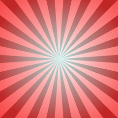 Sunlight abstract background. Red burst background. Vector illustration.