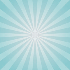 Sunlight background. Pale blue color burst background with white highlight. Fantasy Vector illustration.