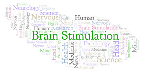 Fototapeta premium Brain Stimulation word cloud.