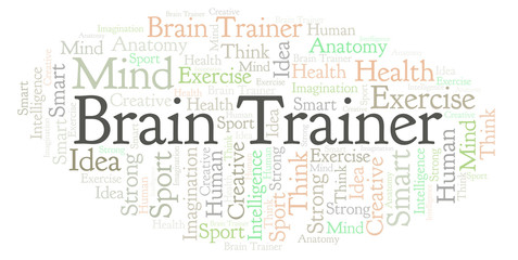 Brain Trainer word cloud.