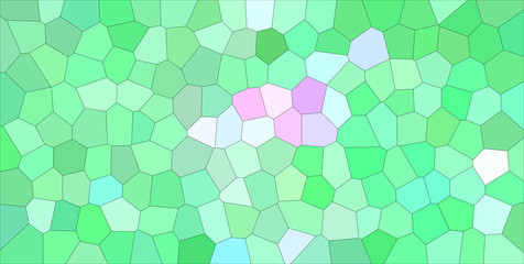Nice abstract illustration of green and magenta pastel colors Middle size hexagon. Useful background for your needs.