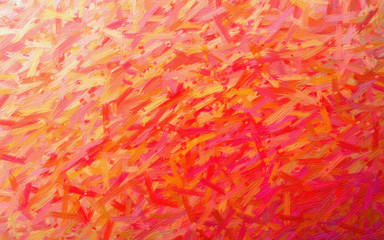 Beautiful abstract illustration of orange large color variations Oil painting. Lovely background for your prints.