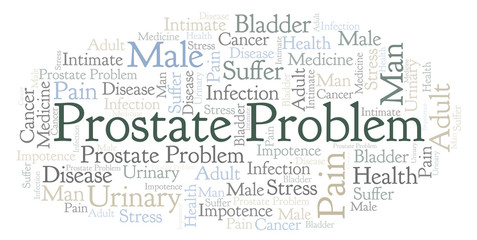 Prostate Problem word cloud.