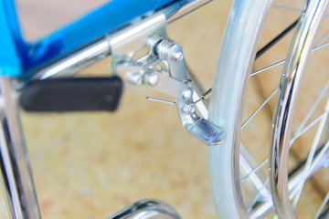 Obraz premium Brake system of wheelchair for safety