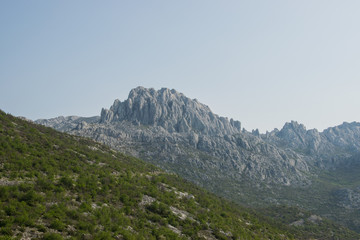Tulove grede are extraordinary karst phenomena within the Southern Velebit Mountain, Croatia. They are among highest natural rock pillars. Site of Winnetou filming.