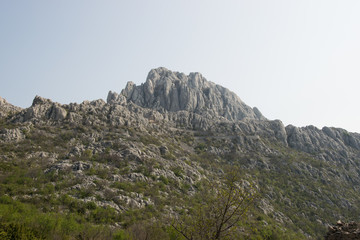Tulove grede are extraordinary karst phenomena within the Southern Velebit Mountain, Croatia. They are among highest natural rock pillars. Site of Winnetou filming.