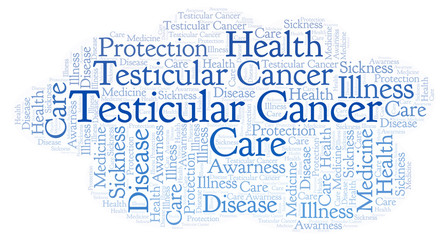 Obraz premium Testicular Cancer word cloud.