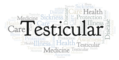 Obraz premium Testicular word cloud.