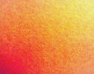 Nice abstract illustration of yellow, orange and red Impressionism Impasto paint. Useful background for your needs.
